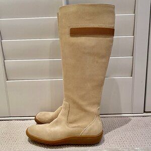 Timberland Tall Buff Suede Water Resistant Mazie Boots NWOT Display Pair